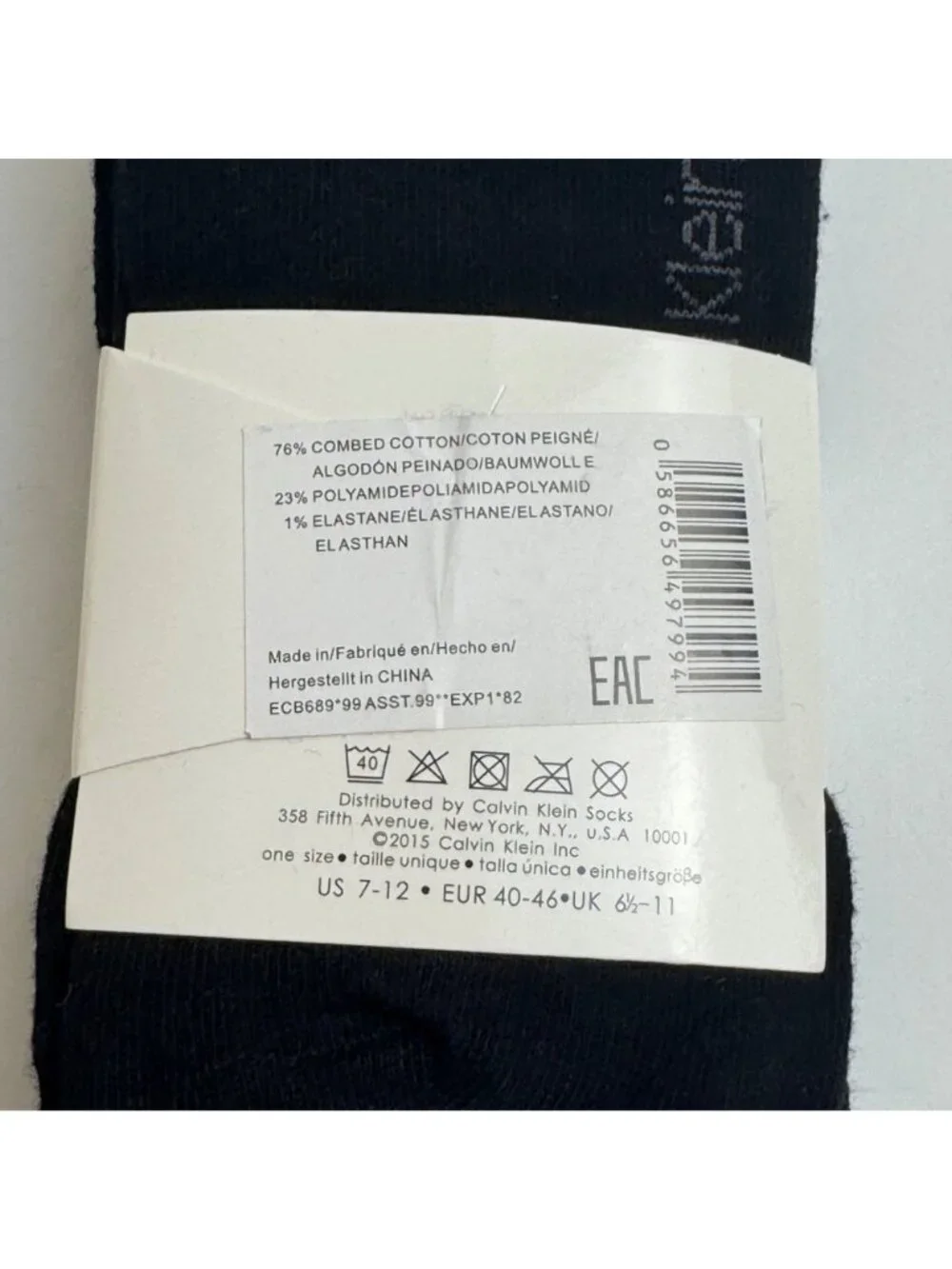 Calvin Klein NEW Dress Socks 3 Pairs Solid Black Combed Cotton Career Business